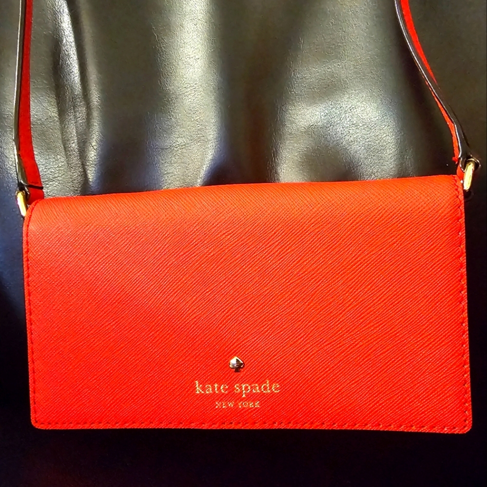 Kate Spade Crossbody Red Saffiano Leather NWOT